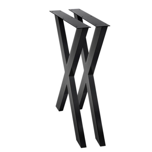 X-shaped Table Legs Steel Set