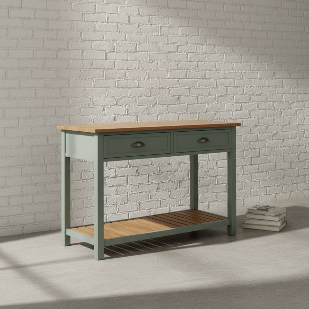 Hunter Console with Slatted Shelf