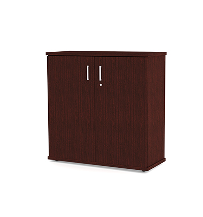 Bookcase 2 Tier with Doors - Image 3