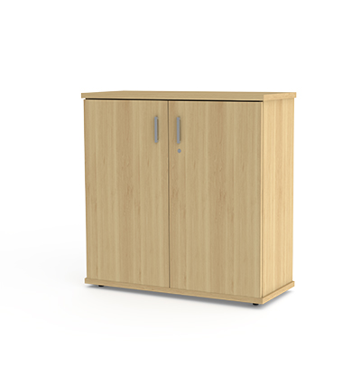 Bookcase 2 Tier with Doors - Image 4