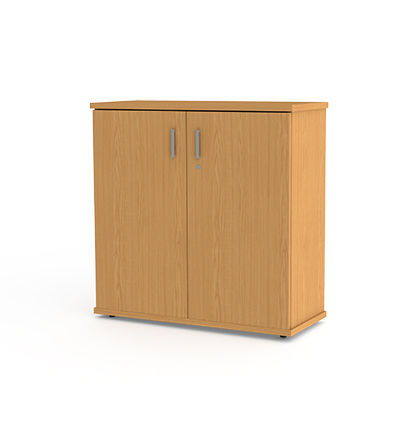 Bookcase 2 Tier with Doors - Image 5